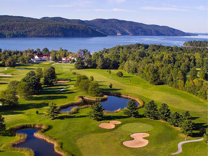 The Golf Club at Basin Harbor aerial view